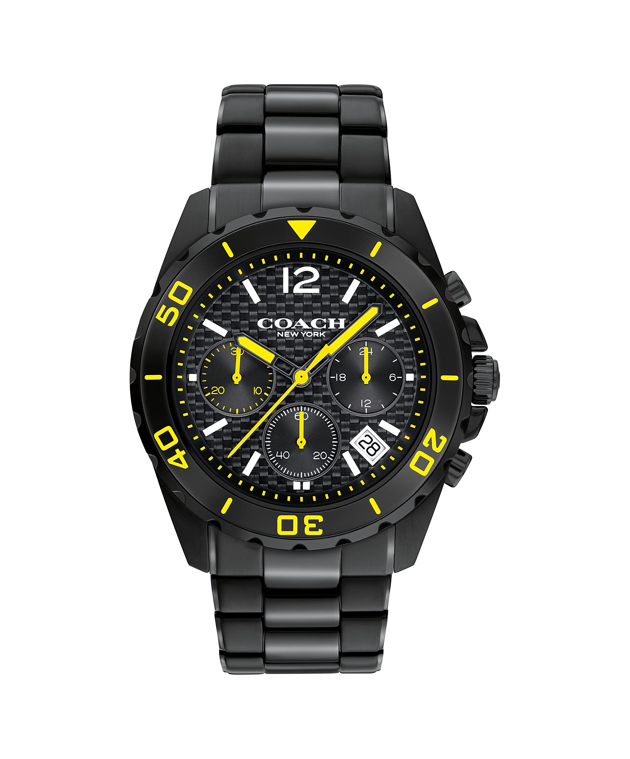 コーチ　腕時計　クロノグラフ Amazon | [コーチ]COACH メンズ KENT クロノグラフ ブラック